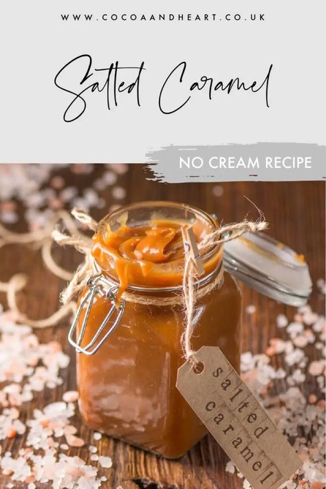 Salted caramel sauce without cream - Cocoa & Heart Salted Caramel Sauce No Cream, Df Caramel Sauce, Quick Caramel Sauce Without Cream, Diy Salted Caramel Sauce, Carmel Sauce Non Dairy, Salted Caramel Sauce Without Cream, How To Make Caramel Without Cream, Homemade Caramel Sauce No Heavy Cream, How To Make Caramel Without Heavy Cream