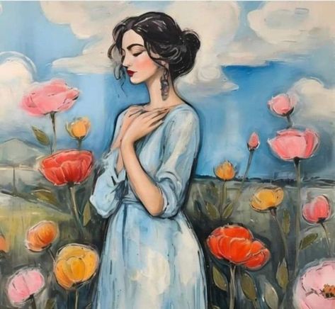 Kind and Gentle Souls around the World | The sooner the better .. | Facebook Girly Drawings, Painting Gallery, Romantic Art, Fruit Art, Dreamy Art, Canvas Art Painting, Artwork For Sale, Abstract Art Painting, Painting Inspiration