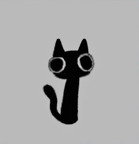 Black Cat Drawing, Goofy Drawing, Cat Tattoos, Cat Tattoo Designs, Cat Doodle, Kitty Drawing, Music Tattoo, Music Tattoos, Cat Icon