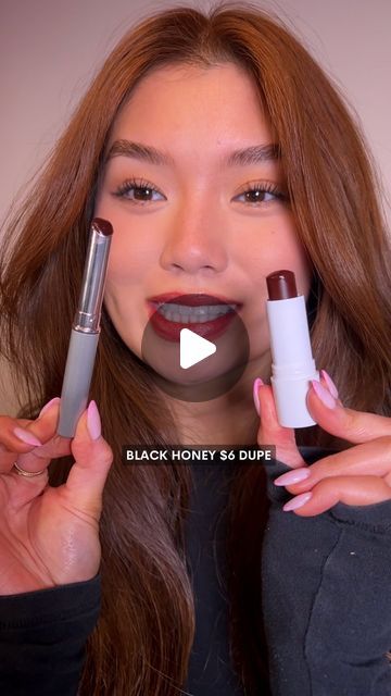 Alxandra on Instagram: "BLACK HONEY DOOOP 🖤 I actually kept the doop in my backpack at school all the time and I lost her so I’m happy to be back together with her ☺️

@covergirl bliss you berry lip balm
dupe for clinique black honey lipstick

intro: @glamzilla (always showing everyone the best products 😭)" Covergirl Bliss You Berry, Clinique Black Honey Almost Lipstick, Almost Lipstick Black Honey, Clinique Black Honey Lipstick, Clinic Black Honey Lipstick, Clinique Black Honey Lip Gloss, Black Honey Lipstick, Black Honey Clinique, Clinique Black Honey