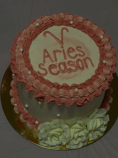 Aries Season Cake, Aries Birthday Cake, Aries Cake, Aries Mood, Aries Szn, 19th Birthday Cakes, 25th Birthday Cakes, Aries Baby, Aries Birthday