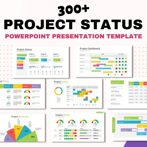 Composition of 200 unique slides that helps to summarize project progress, results, and problems encountered and solved. You can easily show your project status: ✅ ONGOING PROJECT, ✅ PROJECT STATUS ON HOLD , ✅ PROJECT COMPLETED, ✅ PROJECT NOT YET STARTED, ✅ PROJECT DASHBOARDS, ✅ STOPLIGHT PROJECT STATUS, ✅ PROJECT MILESTONES, ✅ PROJECT ISSUES, RISKS, CHANGES, ✅ PROJECT TEAM, ✅PROJECT STATUS REPORT, ✅NEW - PROJECT PLANNING. ✅ 4:3, 16:9 & A4 aspect ratios All slides are easy to customize using Pow Project Status Report Templates, Project Milestones, Status Report Template, Shop Banner Design, Project Dashboard, Project Status Report, Powerpoint Animation, Writing Support, Project Management Professional