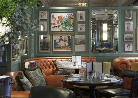 Evergreen - WARINGS The Ivy Restaurant, Martin Brudnizki, Ivy Restaurant, Bar Restaurant Design, Architecture Restaurant, Design Café, The Ivy, Top Interior Designers, Interior Architect