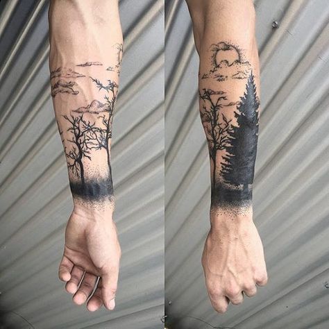 Manly Forearm Tree Tattoo Design Ideas                                                                                                                                                     More Cool Little Tattoos, Tree Tattoo Forearm, Tree Tattoo Arm, Tree Sleeve, Tree Tattoo Men, Tattoo Guide, Nature Tattoo Sleeve, Tattoos Men, Muster Tattoos