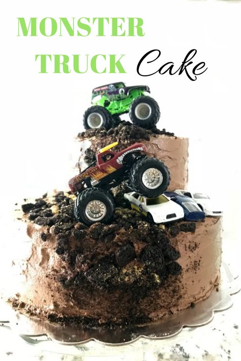 Monster Truck Birthday Cake // Life Anchored Monster Truck Birthday Party Ideas, Truck Birthday Party Ideas, Monster Truck Birthday Cake, Monster Jam Birthday Party, Monster Truck Birthday Party, Monster Jam Birthday, Monster Jam Party, Truck Theme Birthday, Truck Birthday Cakes