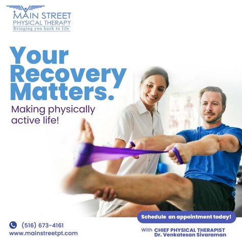 Main Street Physical Therapy helps you to speedy recovery, we make you physically active. For more details visit our site- www.mainstreetpt.com #mainstreetpt #clinic #physicaltherapy #PhysicallyActive Physiotherapy Ads, Physical Therapy Clinic, Medical Branding, Healthcare Ads, Senior Ads, Health Ads, Sports Physical Therapy, Physically Active, Pediatric Physical Therapy