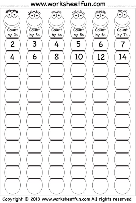 Para mis "amigos de los números" Skip Counting Worksheets, Counting By 2, Skip Counting By 2, Teaching Multiplication, Skip Counting, Kids Math Worksheets, School Worksheets, Homeschool Math, Free Printable Worksheets