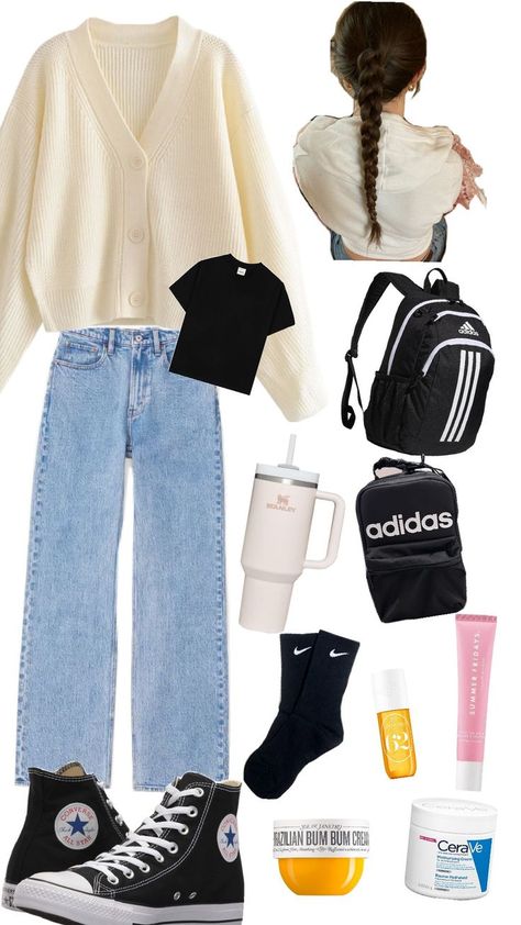 fall edition Lazy School Outfit Fall, Lazy School Outfit, Fall School, Fall Outfits For School, School Fit, Outfit Fall, School Fits, School Outfit, Chloe