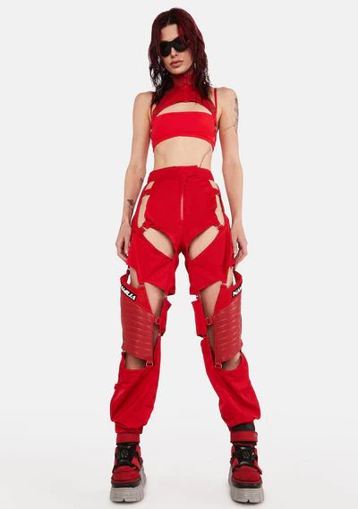 Alternative Pants, Wrestling Outfits, Moto Pants, Futuristic Fashion, Stretch Top, Women Pants, Mode Inspo, Kpop Fashion Outfits, Performance Outfit