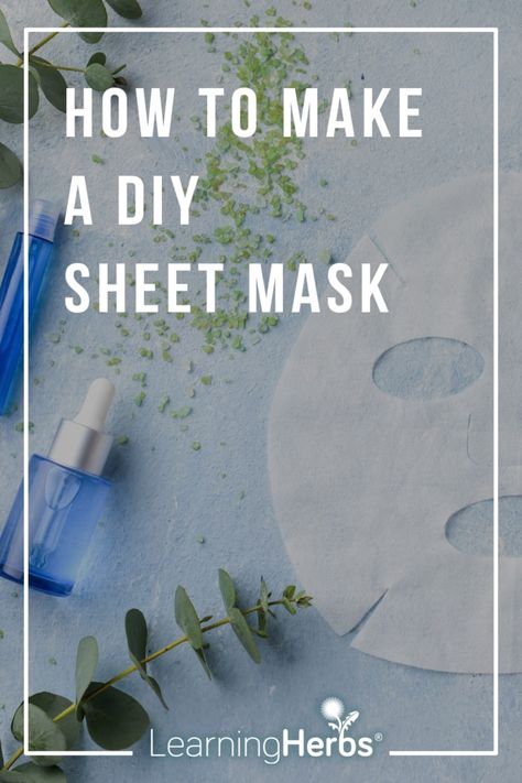 How To Make A Sheet Mask, Diy Sheet Mask Recipes, Halal Skincare, Diy Sheet Mask, Dry Skin Diy, Best Sheet Masks, Masks Skincare, Body Care Recipes, French Beauty Secrets