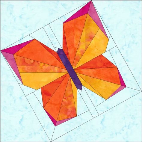 The Evolution of a Butterfly Block Butterfly Block, Butterfly Quilt Pattern, Free Paper Piecing Patterns, Paper Pieced Quilt Patterns, Painted Barn Quilts, Foundation Paper Piecing Patterns, Butterfly Quilt, Paper Pieced Quilt, Barn Quilt Patterns