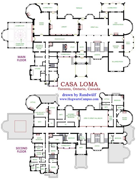 Floor Plan Design Ideas. http://www.pinterest.com/njestates1/floor-plans/ … Thanks To http://www.njestates.net/real-estate/nj/listings Casa Loma Floor Plan by Randwulf? Castle Floor Plan, Castle Plans, Minecraft Houses Blueprints, Mansion Floor Plan, Victorian Mansions, Building Plan, House Blueprints, Building Plans, Sims House