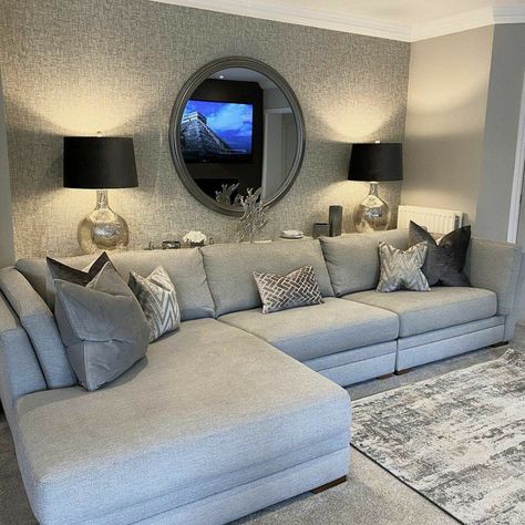 Silver Living Room, Room Images, Silver Room, Classy Rooms, Classy Living Room, Living Room Decor Gray, Living Room Styles, Cosy Living, Living Room Color Schemes