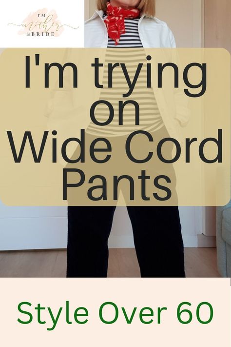 How I wear corduroy wide-leg pants 2023. #over50 #over60 #over70 #retired Cream Corduroy Pants Outfit, Corduroy Wide Leg Pants Outfit, How To Style Corduroy Pants, Wide Leg Corduroy Pants Outfit, Cream Corduroy Pants Outfits, White Corduroy Pants Outfit, Blue Corduroy Pants Outfit, Wide Corduroy Pants, Slacks Outfit