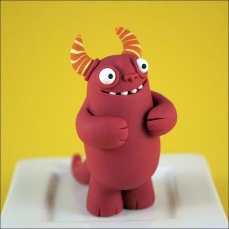 Cutest monsters ever Fimo Projects, Clay Monster, Ceramic Monsters, Jumping Clay, Clay Monsters, Clay Model, Rich Kids Of Instagram, Clay Sculpting, Toy Sculpture