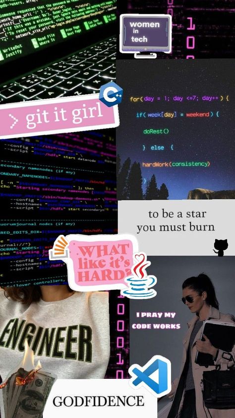 programming girl 🪷 strong woman 👠 christian coder 💪🏻 Coding Girl, Cs Student, Computer Science Women, Coder Girl, Strong Independent Woman, C Language, Women In Tech, Science Girl, Stack Overflow