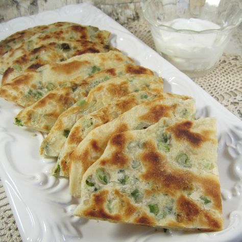 Green Onion Pancake  #AllrecipesAllstars #Cook2Follow #AllrecipesFaceless Green Onion Pancake Recipe, Chinese Scallion Pancakes, Scallion Pancakes Chinese, Green Onion Pancake, Onion Pancake, Scallion Pancakes, Recipes Appetizers And Snacks, Food Writing, Green Onion