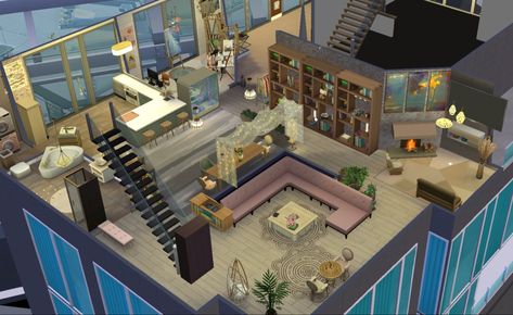 Gallery ID: HellieDawn Ix Landgraab Sims 4, Sims 4 Apartment Layout, Sims 4 Apartment, Sims Houses, Apartment Layout, Sims 4 Build, Sims 4 Houses, Sims House, Design Layout