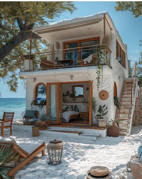 Vacay Spots, Mini Homes, Tropical Beach Houses, Nomad Life, Sims Building, House Things, Beach Living, Tiny House Plans, Tropical Decor