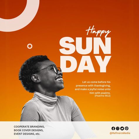 A Happy Sunday design Happy Sunday Flyer Design Ideas, Simple Flyer Design Ideas, Sunday Graphic Design, Happy Sunday Flyer Design, Sunday Flyer Design, Simple Flyer Design, Graphics Board, Christmas Promo, Photoshop Tutorial Graphics