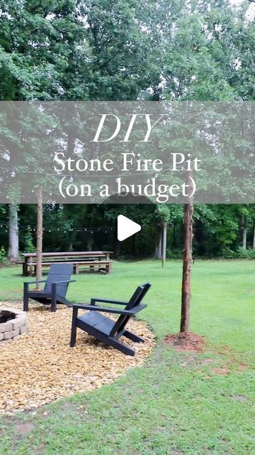 Diy Stone Fire Pit, Backyard Firepit Area, Egg Rock, Outdoor Fire Pit Seating, Outdoor Fire Pit Area, Fire Area, Fire Pit Seating Area, Easy Fire Pit, Diy Outdoor Seating