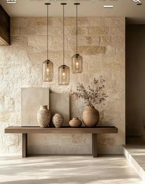 Limestone Walls Interior, Limestone Wall Interior, Limestone Interior, Stone Entryway, Style Entryway, Hallway Inspiration, Limestone Wall, Home Entrance Decor, Entrance Decor