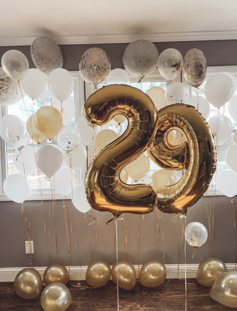 29 Birthday Ideas For Her, 29th Birthday Ideas, 29th Birthday Decorations, 29th Birthday Party, 28th Birthday Ideas, 29th Birthday Gifts, 29 Birthday, Golden Bday, Happy 29th Birthday