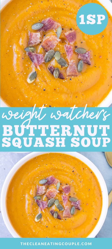 Paleo Butternut Squash Soup, Healthy Butternut Squash Soup, Healthy Butternut Squash, Food School, Easy Butternut Squash, Butternut Soup, Easy Whole 30 Recipes, Butternut Squash Recipes Soup, Gluten Dairy Free