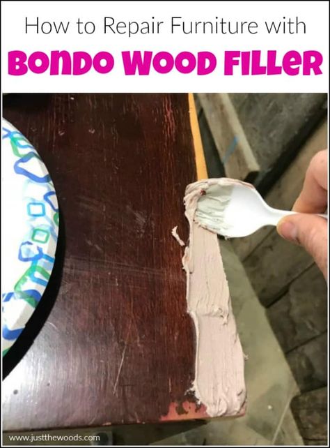 Repair Wood Furniture, Diy Furniture Repair, Repair Furniture, Wood Repair, Furniture Fix, Furniture Rehab, Wood Filler, Furniture Repair, Diy Home Repair