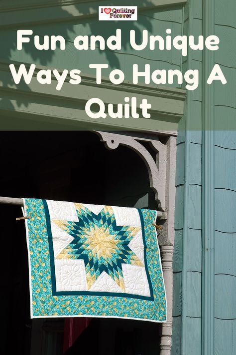 19 Fun and Unique Ways To Hang A Quilt Quilt Hung On Wall, Hanging A Wall Quilt, Ways To Hang Quilts On The Wall, Hang Quilt On Wall Ideas, Ways To Hang A Quilt On The Wall, How To Hang A Wall Quilt, Displaying Quilts On Wall, Display Quilts On Wall, Quilts On Walls