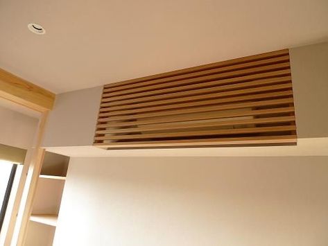 Air Conditioner Cover Indoor, Air Conditioner Hide, Air Conditioning Cover, Air Conditioner Cover, Hallway Ideas, Home Room Design, 인테리어 디자인, Home Living Room, Home Deco