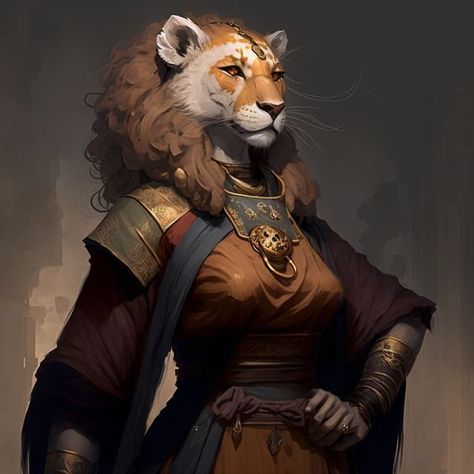 Leonin Female, Dnd Catfolk, Leonin Dnd, Tmnt Characters, Monster Girl Encyclopedia, Dnd Races, Humanoid Creatures, Fantasy Role Playing, Heroic Fantasy