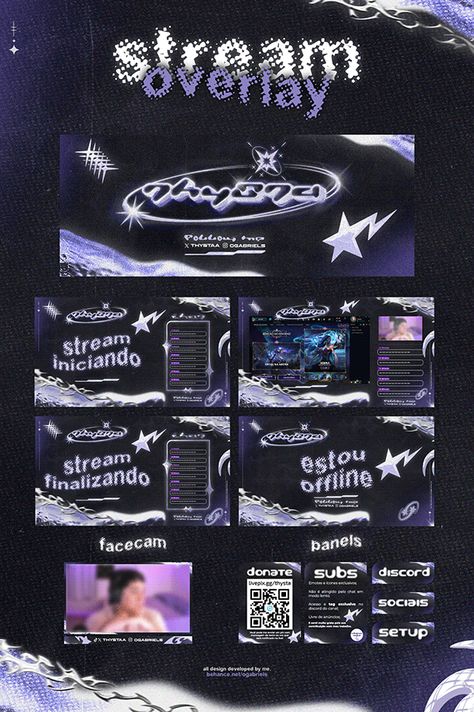 Stream Pack/Overlay Twitch Stream Overlay Ideas, Stream Overlay Ideas, Twitch Overlay Ideas, Stream Template, Twitch Overlay Design, Stream Layout, Stream Elements, Streaming Background, Stream Ideas