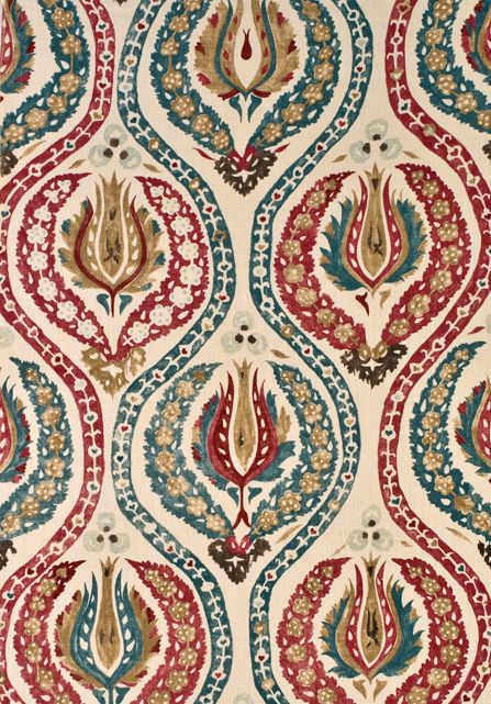 Big Prints, Turkish Textiles, Turkish Pattern, Turkish Art, Pattern Play, Print Inspiration, Prints And Patterns, Mediterranean Style, Curtain Fabric