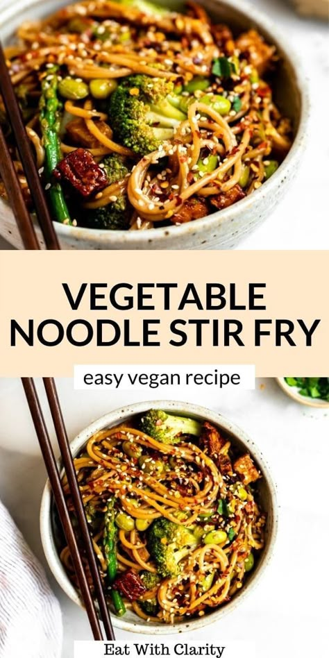 Broccoli Tofu, Vegetable Noodle, Fried Noodles Recipe, Vegetarian Stir Fry, Vegan Stir Fry, Pan Fried Tofu, Noodle Stir Fry, Vegan Noodles, Tofu Stir Fry