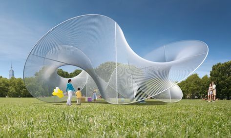 Governors Island, City Of Dreams, Pavilion Architecture, Pavilion Design, Parametric Architecture, Organic Art, Parametric Design, Dream City, Design Competitions