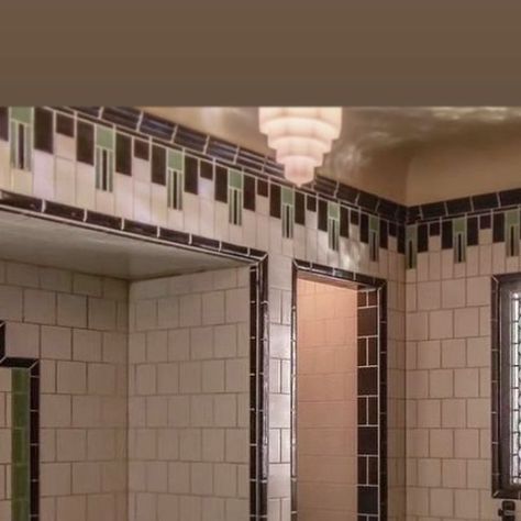 Art Deco Tile Bathroom, Vintage Traditional Bathroom, Art Deco Sink, 1930s Bathroom Original, Art Deco Bathroom Design, 1930 Bathroom Ideas, 1920s Bathroom Original, 1920s Bathroom Tile, Art Deco Tiles Bathroom