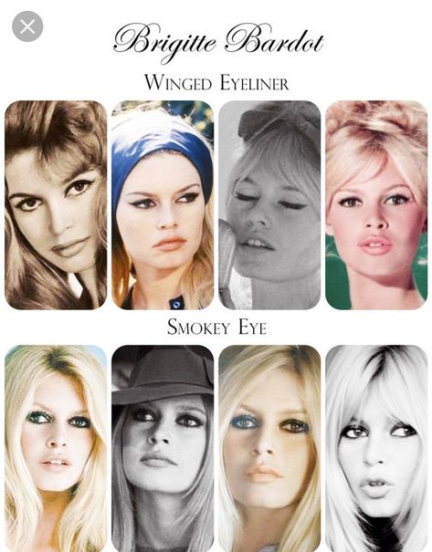 Bridget Bardot Makeup, Bardot Makeup, Iconic Makeup Looks, Brigitte Bardot 60s, Klasik Hollywood, Iconic Makeup, 60s Makeup, Makeup Workshop, Bridgette Bardot