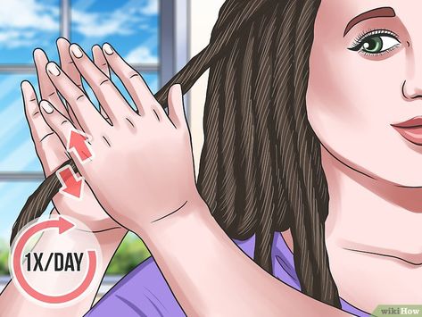 3 Simple Ways to Give Yourself Dreadlocks - wikiHow How To Get Dreadlocks, How To Do Dreadlocks, Diy Dreadlocks, Dreads Diy, Dreadlocks Diy, How To Make Dreadlocks, White Girl Dreads, Dreads Short Hair, Hair Tattoo Designs