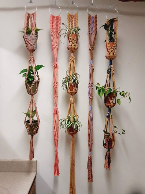 Easy macrame plant hanger