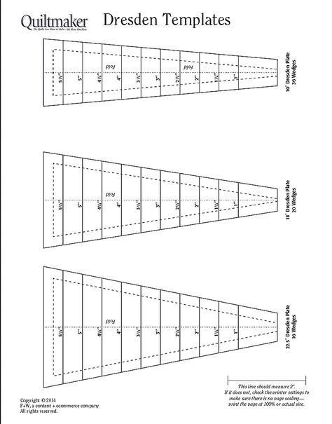 3 Printer-friendly Dresden templates: 22.5º (16 wedges); 18º (20 wedges); 10º wedges (36 wedges) Dresden Plate Template, Dresden Plate Tutorial, Dresden Plate Patterns, Plate Template, Dresden Plate Quilts, Dresden Quilt, Dresden Plate Quilt, Quilting Templates, Scrap Quilt Patterns