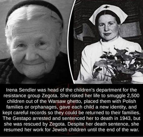 An extraordinary war heroine: Irena Sendler Irena Sendler, History Facts Interesting, Notable Quotes, Extraordinary People, Humanity Restored, Inventors, Important People, Historical Facts, Interesting History