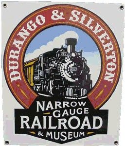 Durango & Silverton Railroad Metal Sign, (D&SNG) is a 3 ft (914 mm) narrow gauge heritage railroad that operates 45.5 miles (73.2 km) of track between Durango and Silverton, in the US state of Colorado. The route was originally built between 1881 and 1882, by the Denver and Rio Grande Railway (D&RG), in order to carry supplies and people to and silver and gold ore from mines in the San Juan Mountains. The line was an extension of the D&RG 3 ft (914 mm) narrow gauge line from Antonito, Colorado, Durango Train, Train Museum, Railroad Art, Explore Colorado, San Juan Mountains, Steam Trains, Great Smoky Mountains, Train Rides, A Train