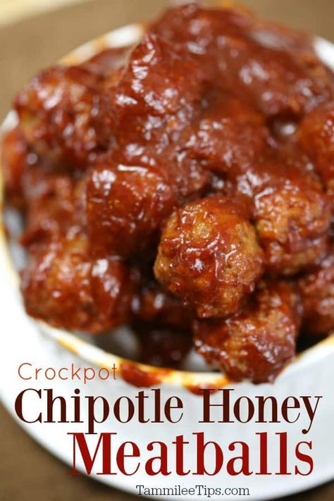 Honey Chipotle Meatballs, Spicy Meatballs Crockpot, Appetizer Balls, Cocktail Meatballs Crockpot, Honey Meatballs, Chipotle Meatballs, Meatballs Recipes, Meatball Recipes Crockpot, Turkey Meatball