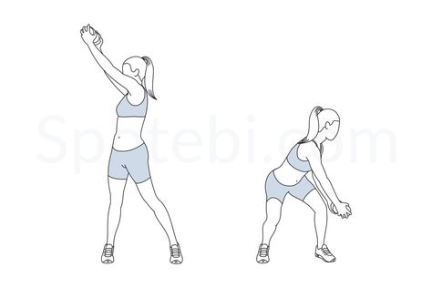 The wood chop exercise helps to keep your core strong and stable and improves the flexibility of the spine. It also strengthens your upper and lower body and improves your balance and posture. http://www.spotebi.com/exercise-guide/wood-chop/ Wood Chop Exercise, Exercise Illustration, Fitness Infographic, Hip Flexor Exercises, Wood Chop, Back Yoga, Oblique Workout, Back Fat Workout, Calories Burned