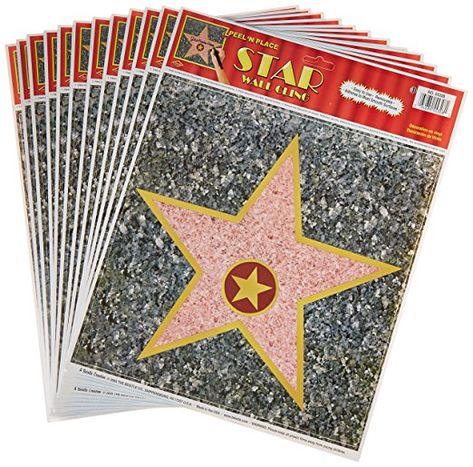 Walk Of Fame Decorations, Hollywood Walk Of Fame Party, Diy Walk Of Fame Stars, Hall Of Fame Theme Party, Walk Of Fame Party Ideas, Celebrity Party Decorations, Hollywood Stars Walk Of Fame Diy, Hollywood Star Craft, Old Hollywood Decorations