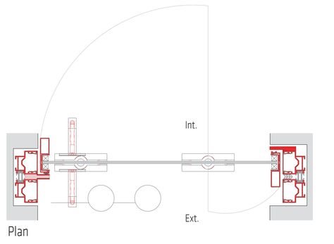 Door Jamb Detail, Pivot Slide Door, Pivot Door Detail, Large Pivot Door, Pivot Door Detail Drawing, Pivot Doors Detail, Pivot Glass Door Frameless, Villa Project, Door Plan