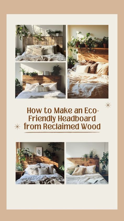 Add a rustic, eco-friendly touch to your bedroom with a DIY reclaimed wood headboard! This project not only saves wood from going to waste but also brings a natural, earthy element to your decor. It’s the perfect way to create a unique, sustainable piece that makes a statement in any bedroom. 🌱🛠 #ReclaimedWood #EcoFriendlyHeadboard #DIYFurniture #SustainableLiving Diy Reclaimed Wood, Reclaimed Wood Headboard, Wood Headboard, Sustainable Living, How To Make An, Reclaimed Wood, Bedroom Design, Diy Furniture, To Create