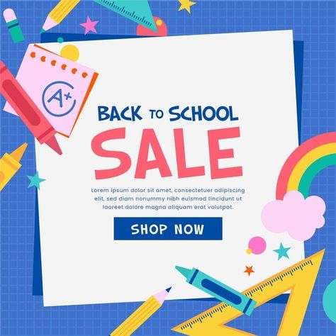 Timeline Kindergarten, Back To School Advertising, Back To School Graphic Design, Ads Background, Childish Design, Education Branding, Black Friday Graphic, School Donations, Advertisement Layout