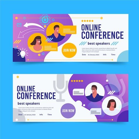 Free vector webinar banner invitation te... | Free Vector #Freepik #freevector #online-lecture #online-training #online-course #training-course Webinar Banner, Webinar Invitation, Online Conference, Best Speakers, Online Courses, Graphic Resources, Invitation Template, Vector Free, Train